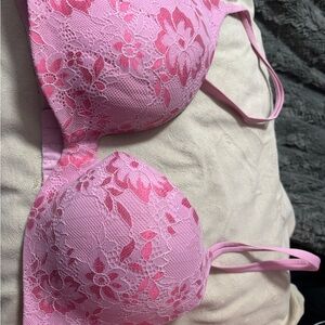 Victoria's Secret Pink Floral Lace Bra